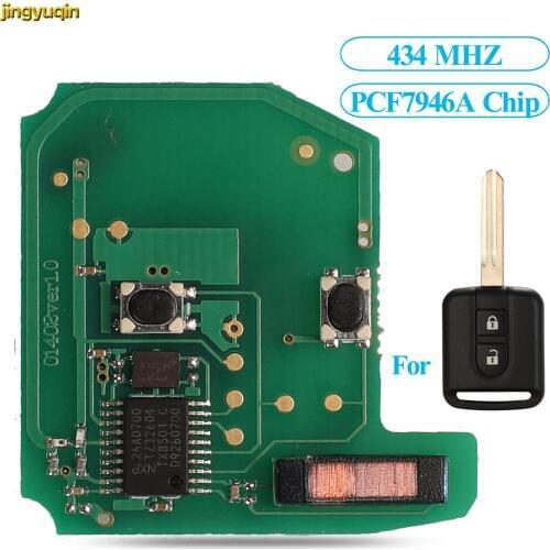 Remote Car Key Board PCF7946A 434MHZ For NISSAN Cabstar F24M Micra K12 Navara D40M Note E11 NV200 M20M Patrol Y61 Qashqai J10