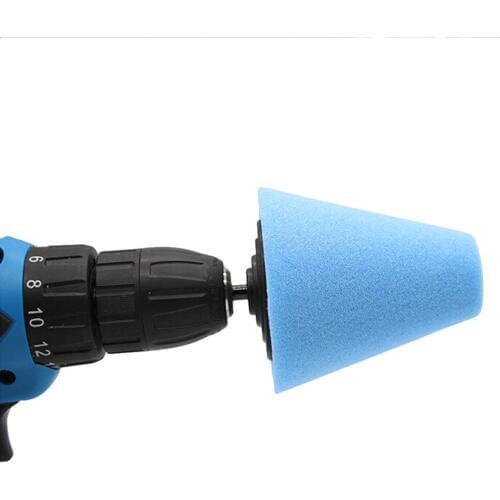 Wheel Bosses Polishing Machine Wheel Hubs Polishing Disk Steel Ring Polisher Cloths & Brushes Cone-shape Polishing Sponges Car T