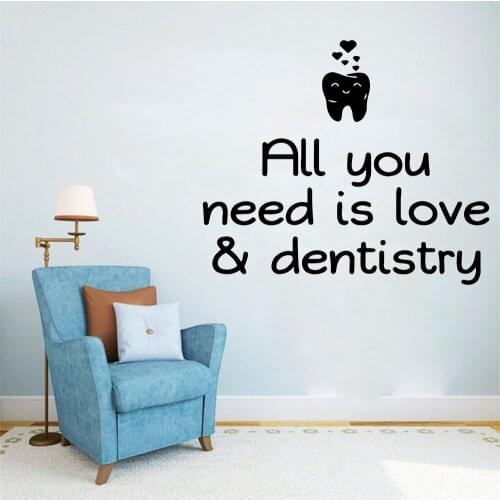 Modern Dental Wall Stickers Home Furnishing Decorative Wall Sticker For Dental Room Wall Art Decal Mural Wallpaper 3570