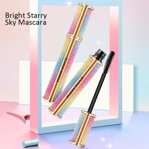 4D Silk Fiber Eyelash Mascara Extension Long Lasting Eye Lashes Waterproof Non-blooming Bright Starry Slender Big Eye Cosmetic
