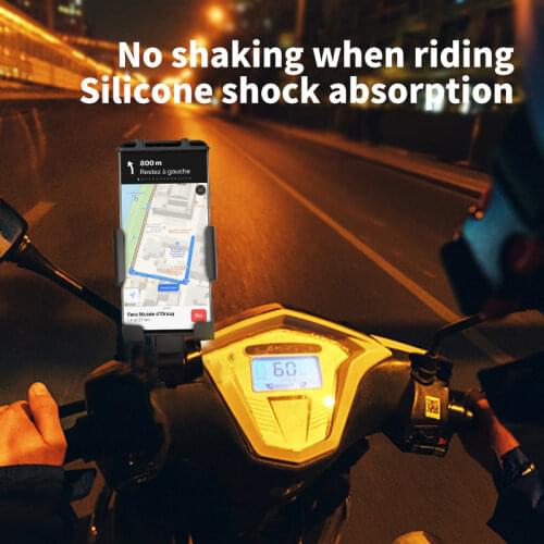 Rotatable Motorcycle Bike Phone Holder Mount For Smartphone 4.7-6.7 Inches Motorbike Bicycle Mobile Bracket Navigation Stand