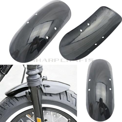 Metal Steel) Top Quality Smooth Glossy Short Front Fender Fits For Harley Forty Eight X48 XL1200X XL 1200 2010-2017