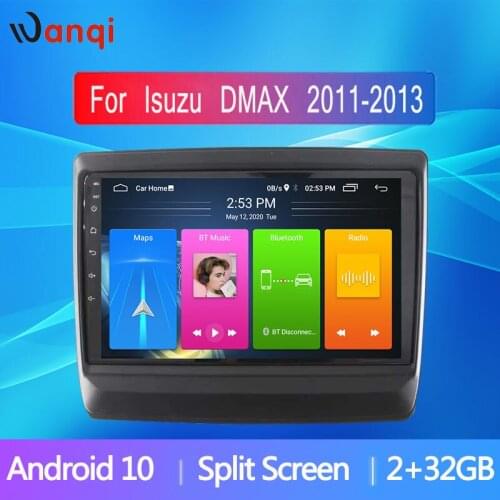 Wanqi Android 10 Car Radio For Isuzu DMAX 2020 9 inch Multimedia Player GPS Navigation Split Screen Picture in Picture SWC nodvd