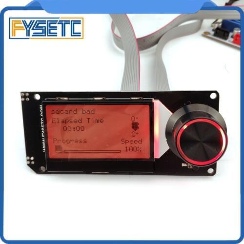 Type A MINI12864 LCD Screen mini 12864 v2.1 Display RGB backlight Black Support Marlin DIY For SKR With SD Card 3D Printer Parts