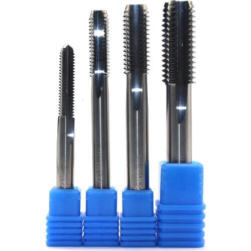 1PC M2 M2.5 M3 M4 M5 M6 M8 M10 Tap Metalworking Carbide Straight Metric Machine Screw Right Taps Thread Cutter Tool