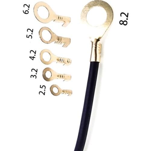 120pcs/batch crimping terminal O-type series cold-pressing joint car speaker wire terminal electroplating lug cable lug Sertir