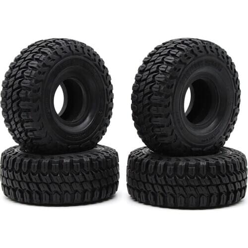 127X50MM 1.9 Rubber Tyre Wheel Tires for 1:10 RC Rock Crawler Axial SCX10 SCX10 II 90046 AXI03007 Traxxas TRX4