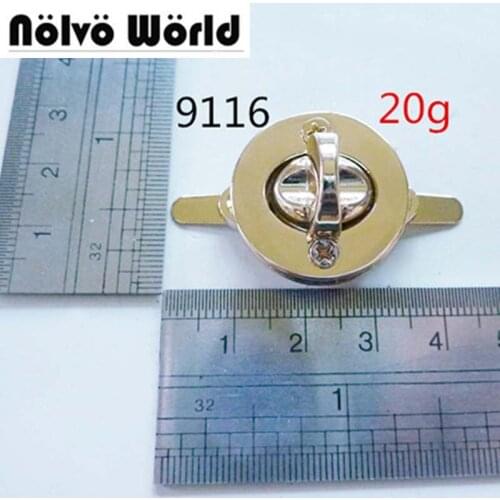 20pcs Small twist lock closure for purse handbag bags metal fashion round turn lockbutton