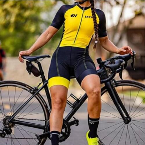 2022 one Piece Triathlon Skinsuits Womens Cycling Set MTB Team skinsuit Kits Summer Females Jumpsuit Cycling Jerseys Set