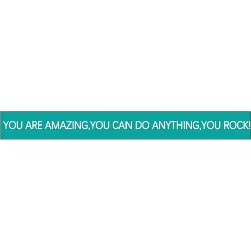 300pcs Motivational YOU ARE AMAZING YOU CAN DO ANYTHING YOU ROCK Silicone Bracelets Rubber Wristbands Free Shipping by DHL