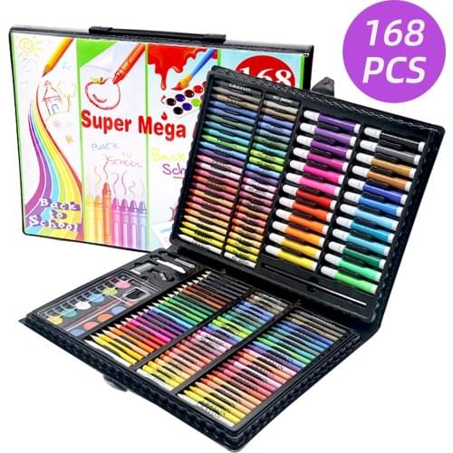 86/150/168pcs Art Drawing Set Color Pen Students Stationery Coloring Painting Kit for Adults/Teens/Kids Beginners & Artists