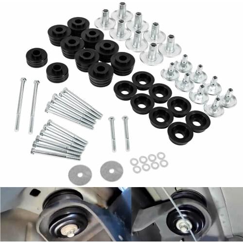 Body Bushings & Steel Sleeves and Hardware for Ford F-250 F-350 Super Duty 2008-2016 Replaces Daystar KF04060BK