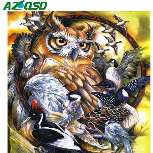 AZQSD 5D Diamond Embroidery Eagle Bird Mosaic Sale Rhinestones Diamond Painting Animal Cross Stitch Kits Handmade Home Decor
