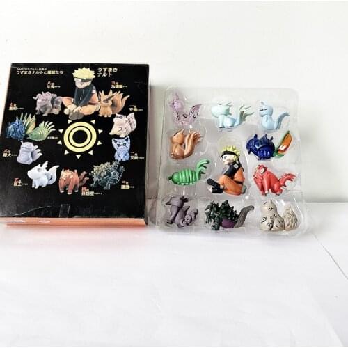 Bijuu Uzumaki Action Figure 10pcs/set Kurama kyuubi Figures Collectible Model Toy