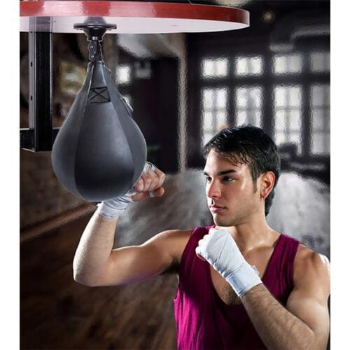 Boxing Speed Ball Punching Ball PU Pear Boxing Bag Muay Thai Punch Boxe Training Inflatable Boxe Reflex Ball Boxing Training Bal