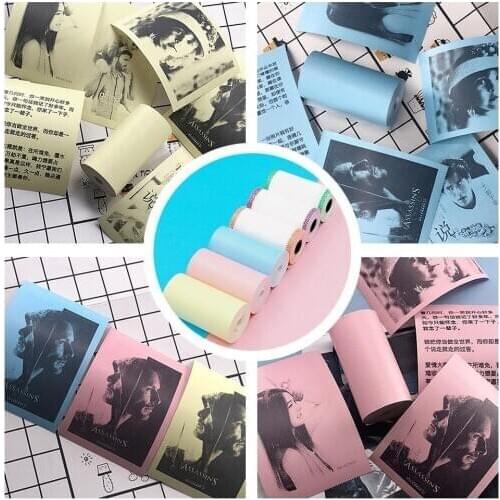 Printer papers Printable Sticker Paper Roll Direct 3pcs Thermal 5pcs 57*30mm For PeriPage Paper I5W9