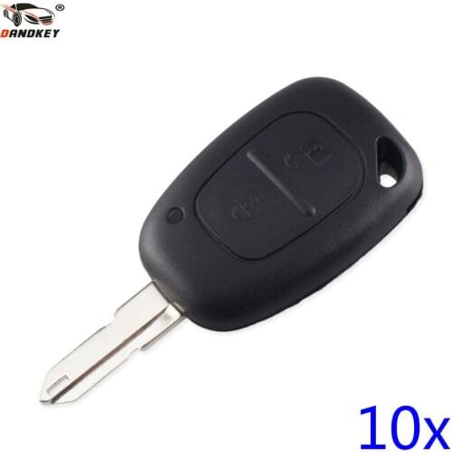 Dandkey 10x 2 Buttons Remote Car Key Shell CaseFor Renault Movano Trafic Renault Traffic Master Vivaro Movano Kangoo Blank