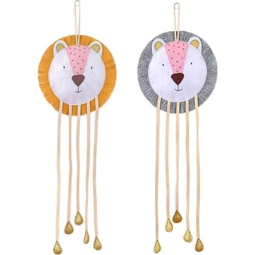 Cartoon lion Tapestry Dream Net Catcher Boho Home Wall Decor Girls Kids Nursery Children Room Garden Decoration