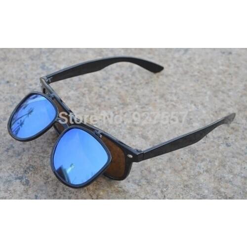 Classic flip up diffraction glasses with heart diffraction glasses