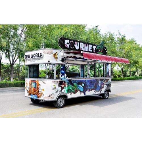 KN-A50 Electric Bike Food Cart Warmer Cart With Wheels Food Cart Electric Truck Right Hand Drive