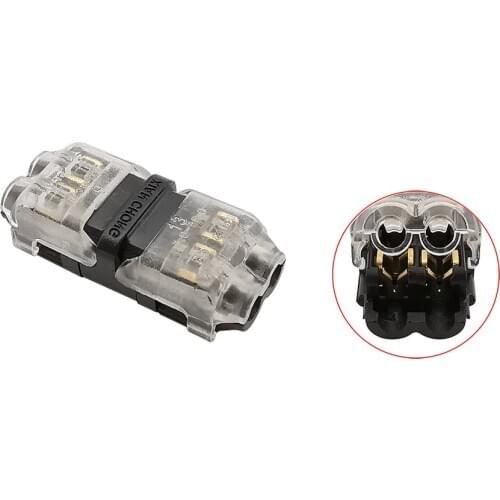 2Pcs 2 Pin Quick Electrical Cable Connectors Snap Splice Lock Wire Terminal Crimp Wire Connector Electric Adapter