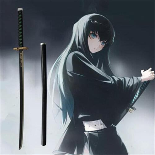Cosplay Anime Demon Slayer Sword PU Sword Prop Kimetsu no Yaiba Tokitou Muichirou Agatsuma Zenitsu 104cm PU Weapon Katana