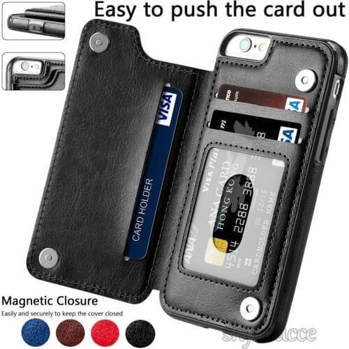 Leather Flip Case For iPhone XR XS X XS MAX case phone case for iPhone 7 8 6 6S Plus Stand cases cover wallet card holder book