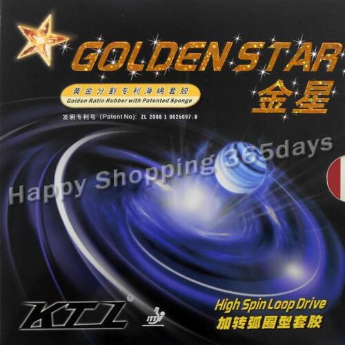 KTL GOLDEN STAR High Spin Loop Drive pips in table tennis pingpong rubber with sponge