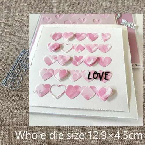 New Design Craft Metal stencil mold Cutting Dies heart strip edge decoration scrapbook die cuts Album Paper Card Craft Embossing