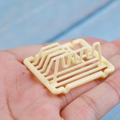 1/12 Dollhouse Miniature Accessories Mini Dish Rack Simulation Furniture Kitchen Storage Shelf Model Toys for Doll House Decor