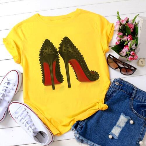 Spring Summer Fashion Women T Shirt Cute Basic Kawaii Cartoon Casaul Harajuku Shirt Aesthetics Print Graphic Female Tops Tees