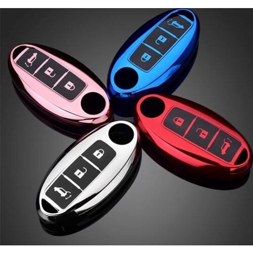 Soft TPU Car Remote Key Case Cover Shell Nissan Qashqai X-Trail T32 T31 Juke J10 J11 Kicks Tiida Pathfinder Note For Infiniti