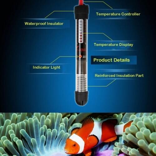 Fish Tank Heating Rod Aquarium Automatic Constant Temperature Heating Rod Glass European Standard Aquarium Accessories