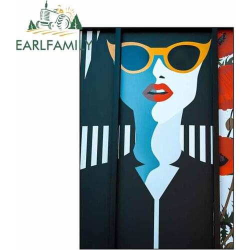 EARLFAMILY 13cm X 9.1cm for Pop Art Beauty Car Stickers Windows Windshield Laotop Decal Cartoon Motorcycle Anime Car Assessoires