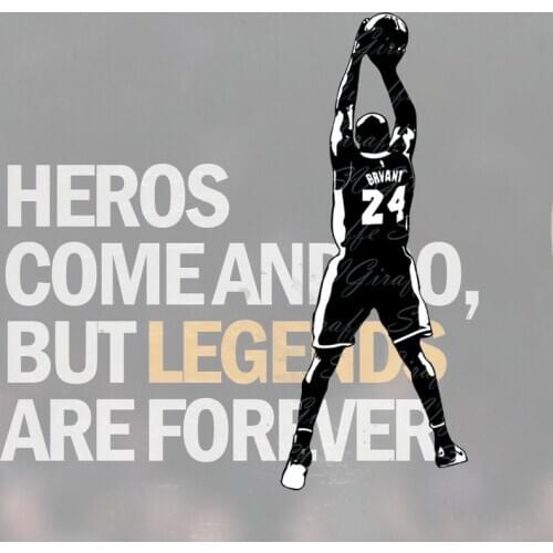 Hero Kobe Iron-on Letters Transfers Patches For Clothing Vinyl Thermo Stickers Applique Diy Heat Thermotransfer Clothes Stripes