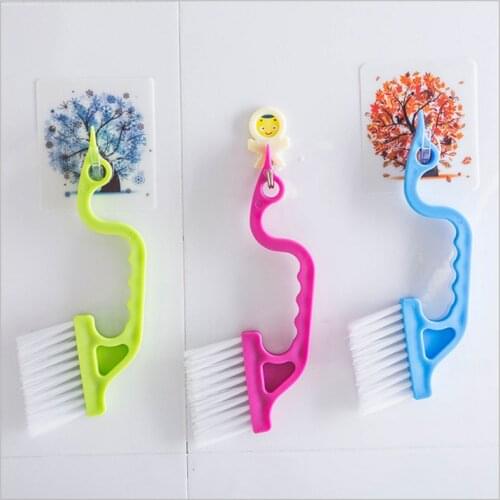 New Cleaning Brush Shower Room Sliding Door Rail Cleaning Brush Portable Window Rail Cleaning Brush Kitchen Bathroom Tools