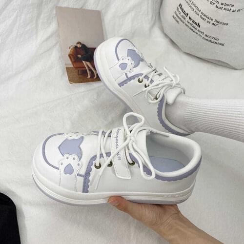 New Lolita soft sister Japanese original home in 2021 spring all kinds of small white shoes Lolita JK casual sports shoes women