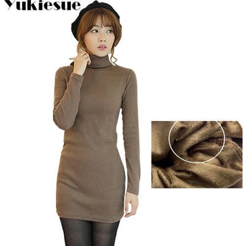 New Arrival 2018 Winter T Shirt Women Long Sleeve Tops Female T-shirt Thicken Fleece warm Casual T-shirts For Women Camiseta