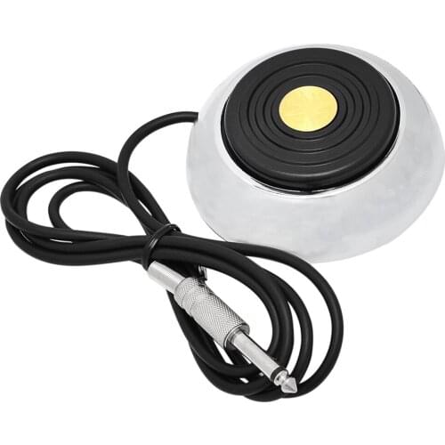 Star Pattern 360 Degree Pro Stainless Steel Tattoo Foot Pedal Gem Style Switch Control for Power Supply