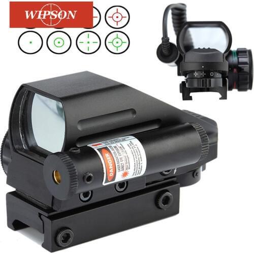 WIPSON Hunting Optics Rifle Scopes Red Dot Sight Holographic Sight 4 Type Reticle Reflex Pistol Tactical Airsoft Air Guns Rifles