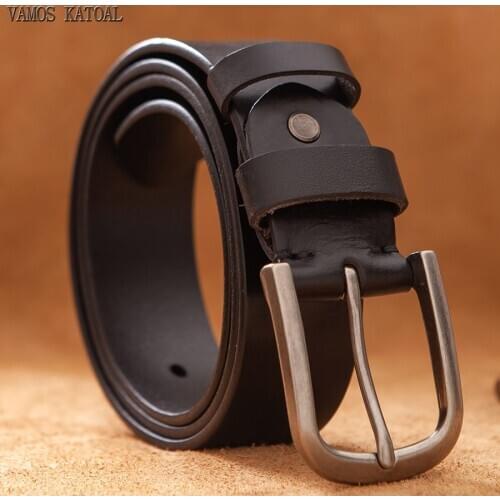 Men High Quality 100% Genuine Leather Belt Luxury Designer Belts Men Cowskin Fashion Strap Male Jeans ceinture for Man Cowboy