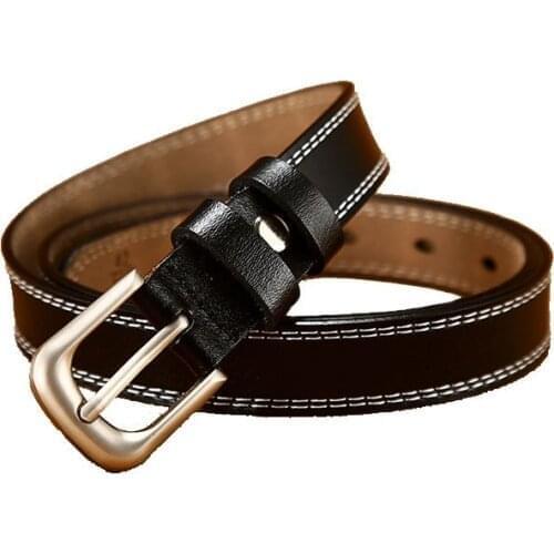 Womens leather belt Whole cowhide vintage womens belt Womens casual hot selling trouser belt