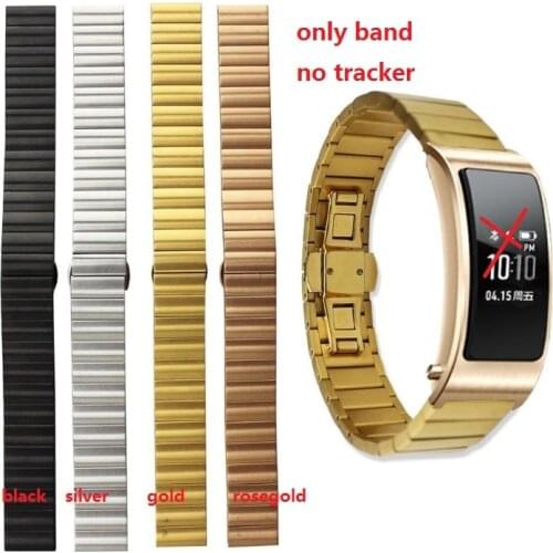 1pc.New Fashion Band for Hua.wei B2 B3 B5 Stainless Steel Bracelet Watch Band 15mm.16mm.18mm Watch Men Women Bands luxury Strap