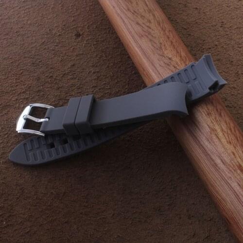 Replacement Grey Watchbands Strap Bracelet 18 19 20 21 22 24mm Watch accessories for mens wristwatch brand style curved end new