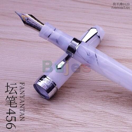 Artist Penbbs 456 Negative Pressure Fountain Pen Transparent Resin Two-color Nib Cloud Blade Calligraphy Gift Writing Practice