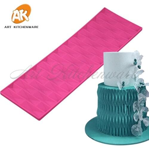 3D Origami Design Silicone Cake Lace Mold Cake Decorating Tool Border Decoration Lace Mold kitchen Baking Tool