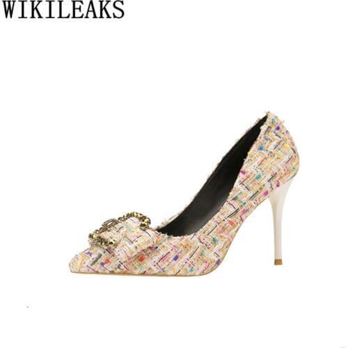 Crystal Shoes Fashion Woman Pumps Ladies Shoes Stiletto High Heels Sexy Heels 2020 Designer Shoes Women Rhinestone Heels Zapatos