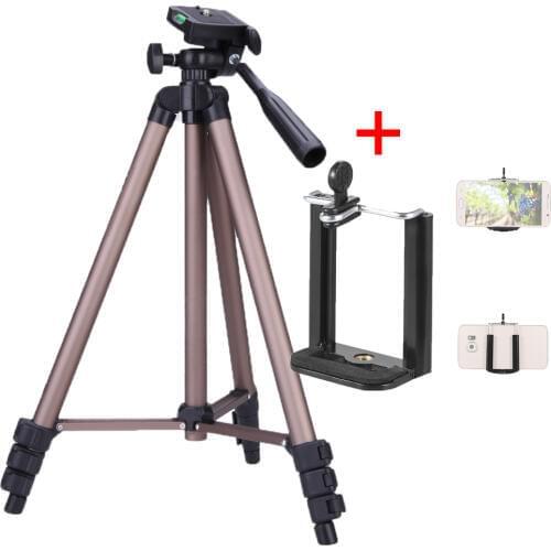 Weifeng WT3130 Camera Phone Holder Tripod Bracket Stand Mount Monopod Styling Accessories For Mobile Phone DLSR Camera