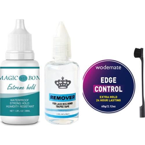 1.3oz Lace Wig Adhesive Magic Bond Glue And Tape Hair Remover For Lace Wig, Toupee Remover Hair