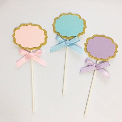 12pcs Can write cupcake toppers Birthday Cupcake Toppers Food Picks Dance party